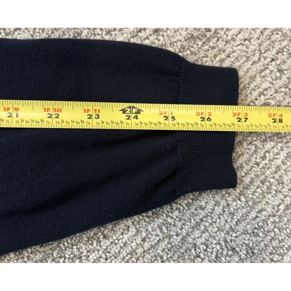 Eddie Bauer‎ Knit Sweater Mens XL Navy Blue Pima Cotton Nylon Casual Pullover - Picture 6 of 6